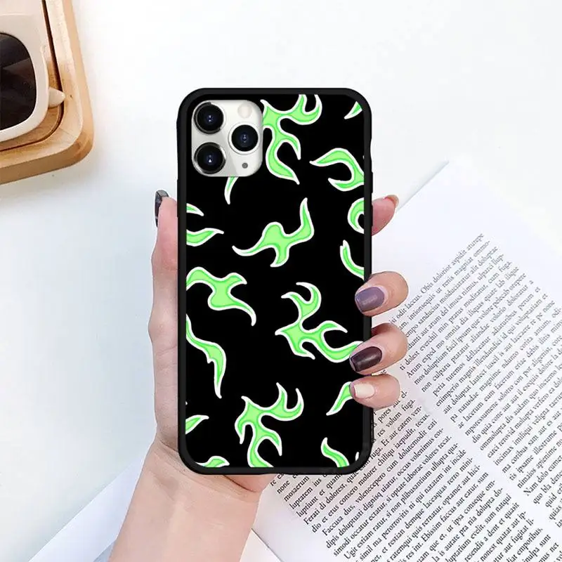 

Blue Flame Fire Phone Case for iPhone 11 12 pro XS MAX 8 7 6 6S Plus X 5S SE 2020 XR mini
