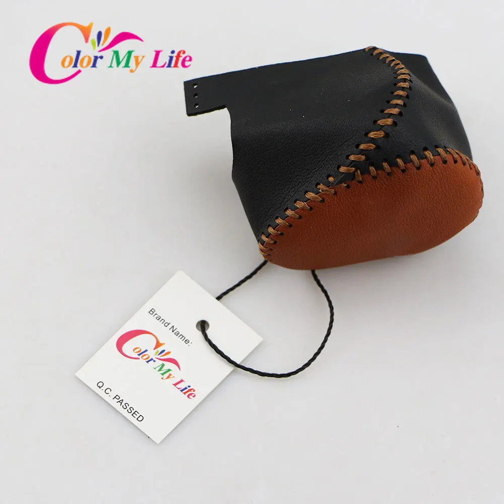 Цвет моя жизнь Кожаный Автомобильный рычаг переключения передач крышка рычага