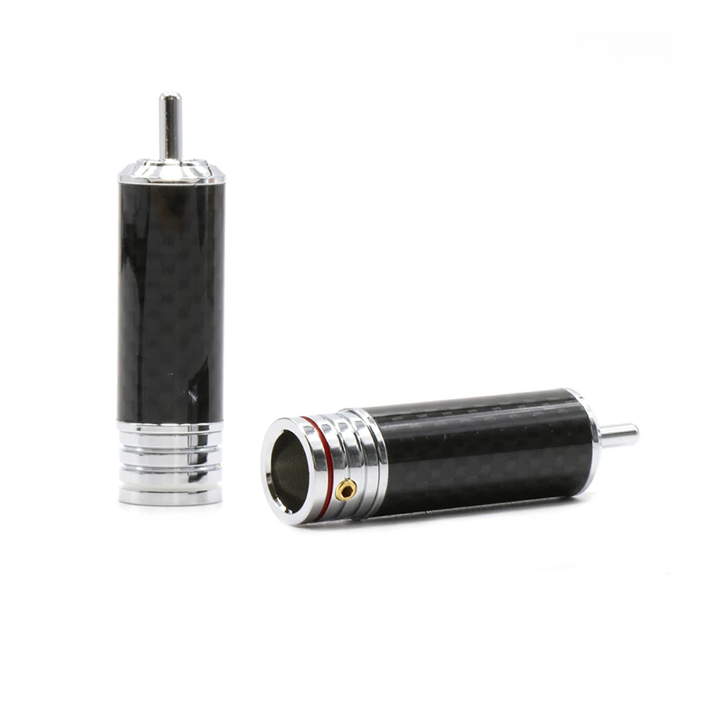 4 шт. аудиофил с родиевым покрытием штекер RCA Соединительный кабеля аксессуары hifi