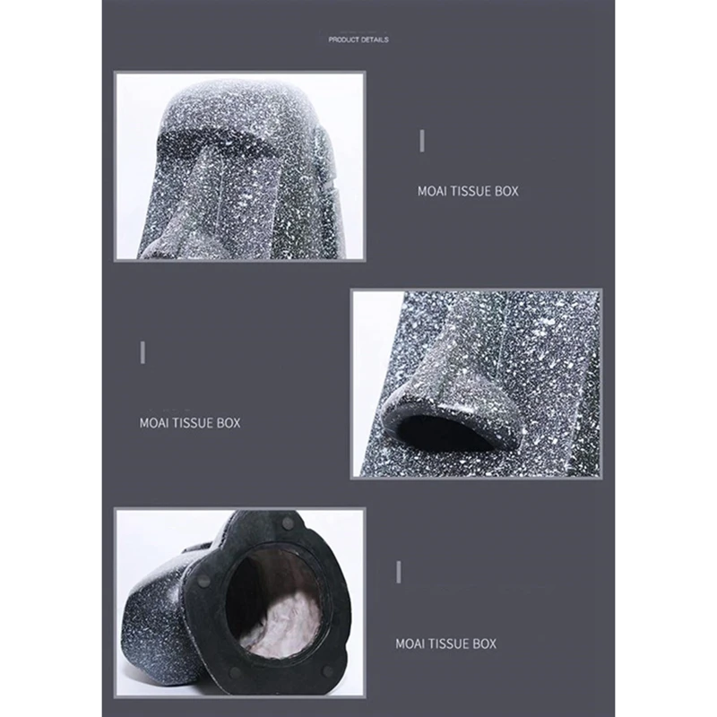 

Easter Stone Statue Tissue Box Home Nostril Storage Moai Tissue Pumping Holder Napkin Holder Hotel Decoration