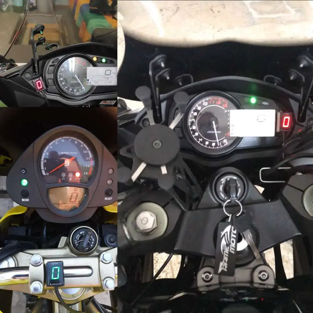 For Kawasaki ER6N Z1000SX Ninja300 Z1000 Z800 Z750 versys 650 Z400 Motorcycle Ecu Direct Mount 1-6 Speed Gear Display Indicator