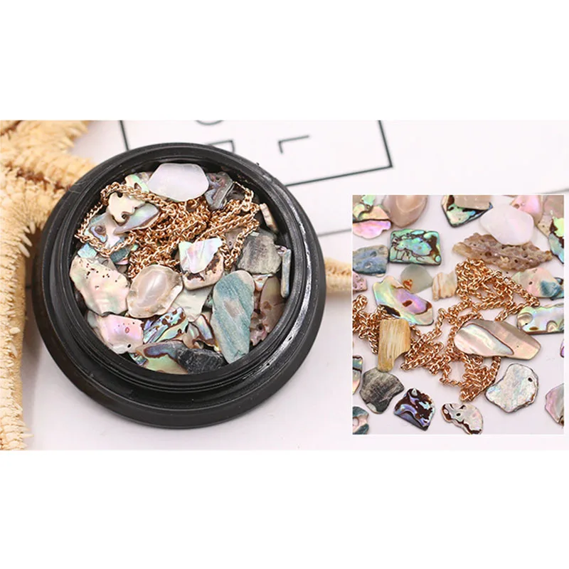Новинка 2019 хит продаж 1 коробка цветные морские камни в виде ракушек смешанный