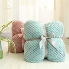 Мягкое детское одеяло, очень мягкое весеннее одеяло розового и синего цветов, объемное пушистое одеяло из кораллового флиса для малышей