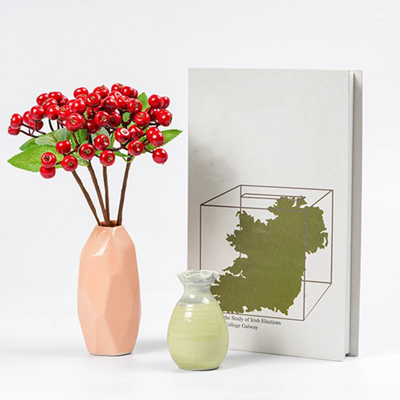 

Simulation home decoration green leaves Ping An fruit Christmas small apple