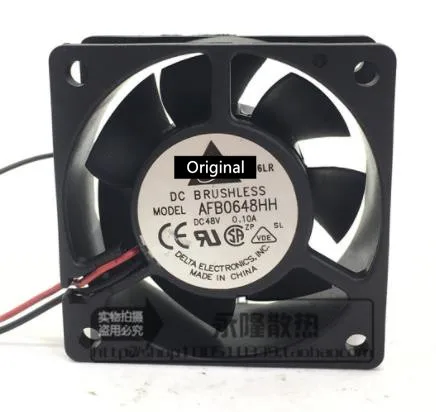 Оригинальный 100% рабочий оригинальный AFB0648HH 6 см 60 мм 60*60*25 мм 6025 постоянный ток 48 В 0.12A трехпроводной инвертор для сервера, охлаждающий вентилятор