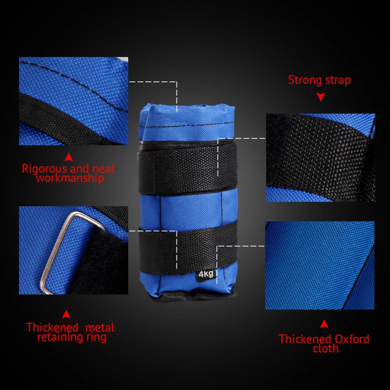 

Hot Sale 2 Pcs Leg Sand Bag Strength Weights Training Sandbag Wraps for Running Fitness Yoga ED889