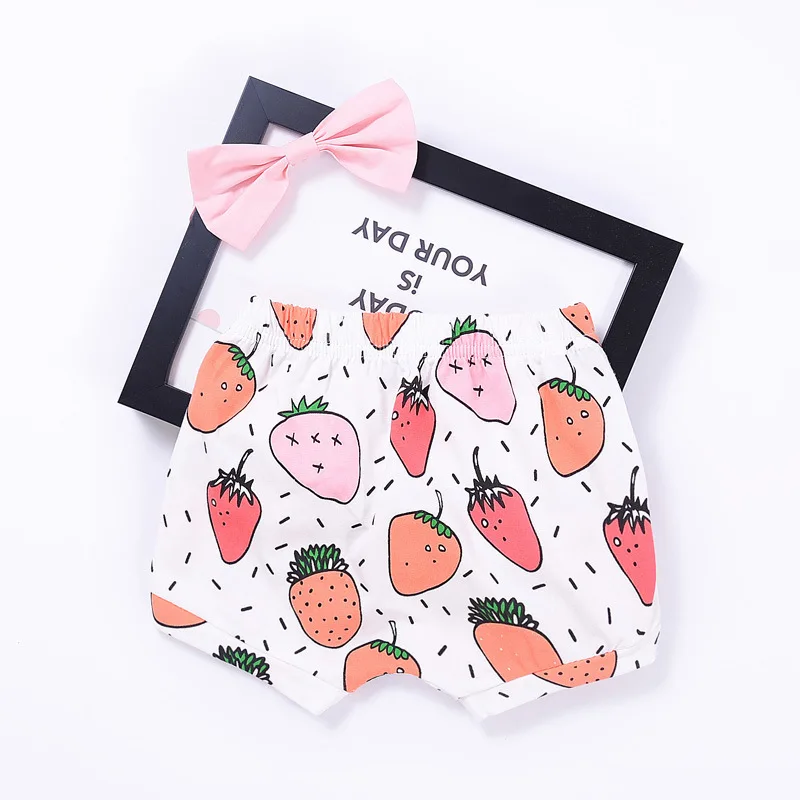 

Loose Boys Shorts Summer Children Beach Wear cartoon fruits printed Boys Bottom 0~4 Y Kids Boys Character Baby Shorts