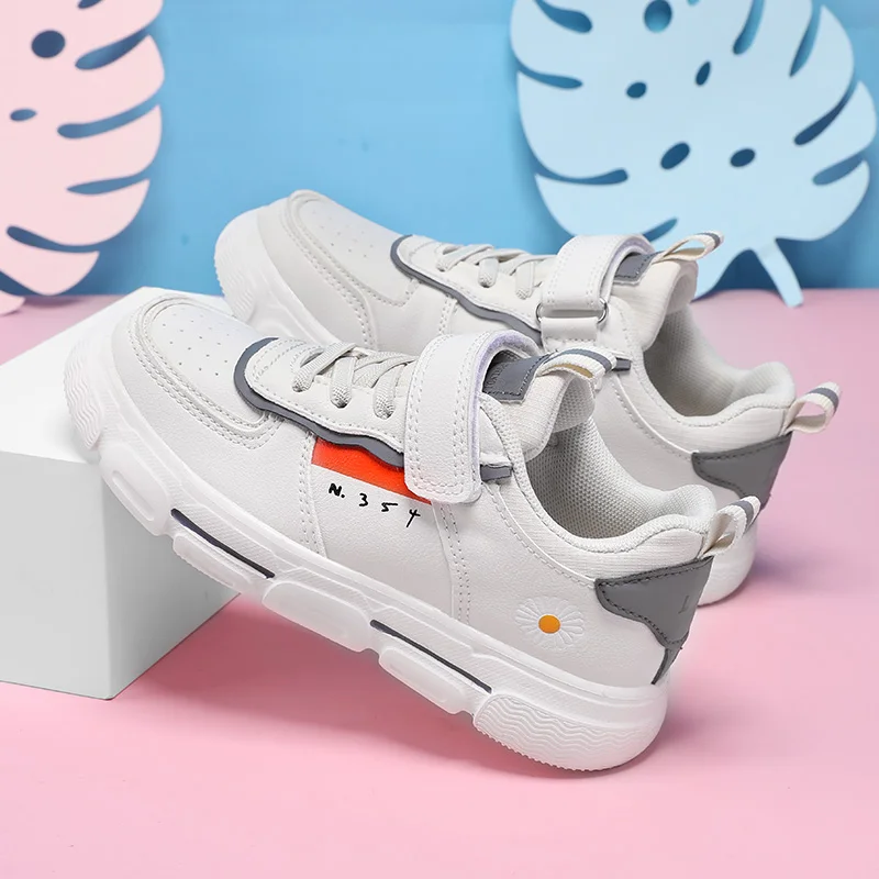 

Original Boys Luxury Brand Children Shoe Brand Leather Shoes For Kids Fashion School Shoe Girls Kids Low Top Girl Running Shoes