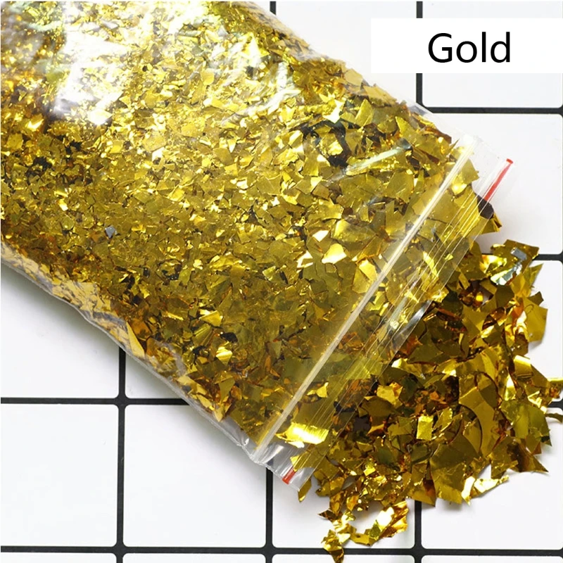 

13 Colors Colorful Shell Broken Sugar Paper Flashing Decor Filling Resin Jewelry