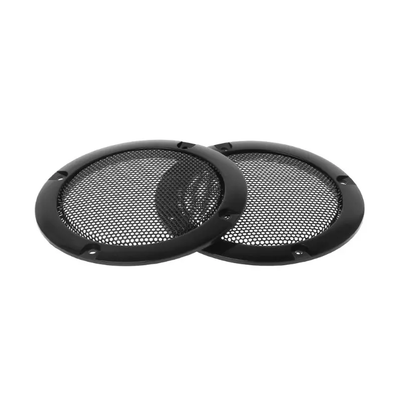 

2PCS Speaker Grills 3" Protective Subwoofer Frame Grille Cover Steel Mesh Decorative Circle DIY Accessories