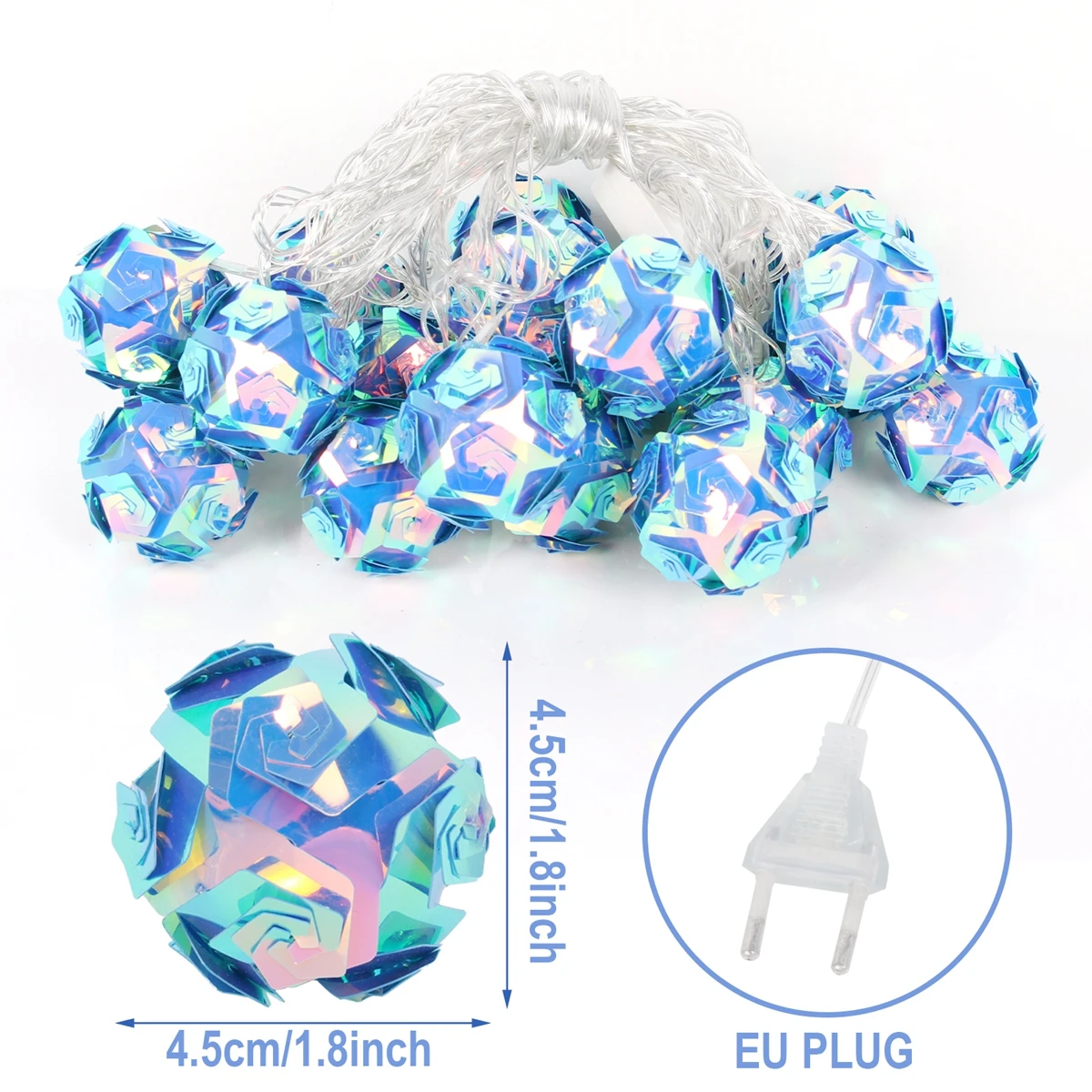 

Symphony Laser Light Garland String Lights Christmas Fairy Lights Strings for Outdoor Wedding Navidad Xmas Party Home Decoration