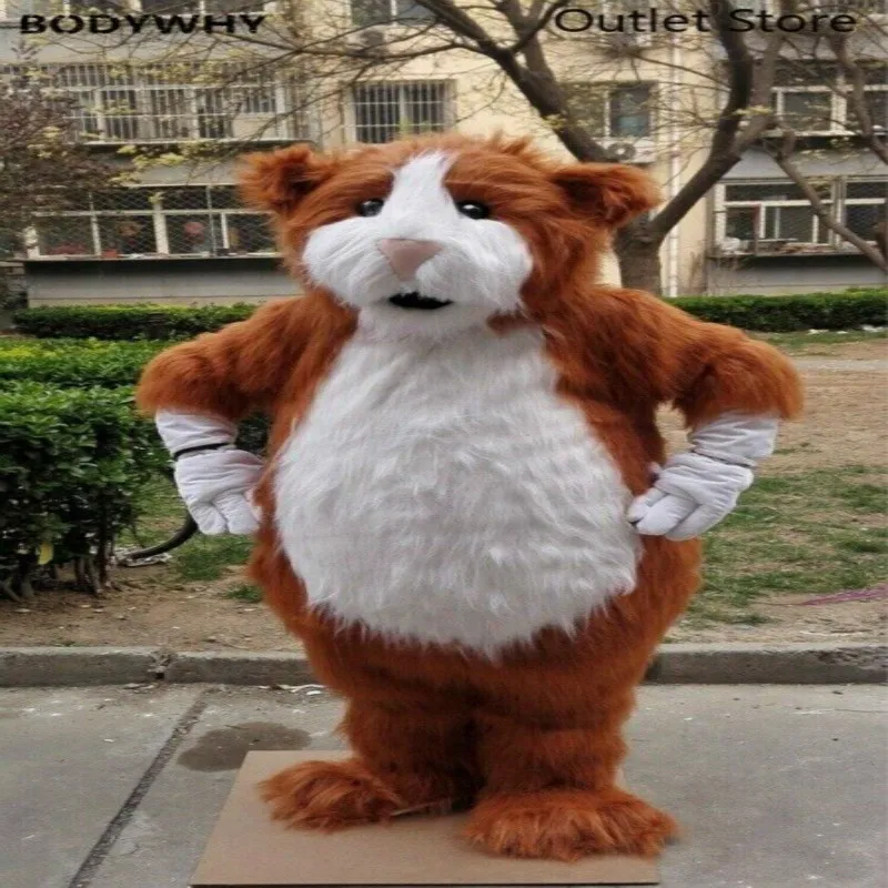 Костюм талисмана для хомяков костюм Fursuit вечерние костюмы костюмированной