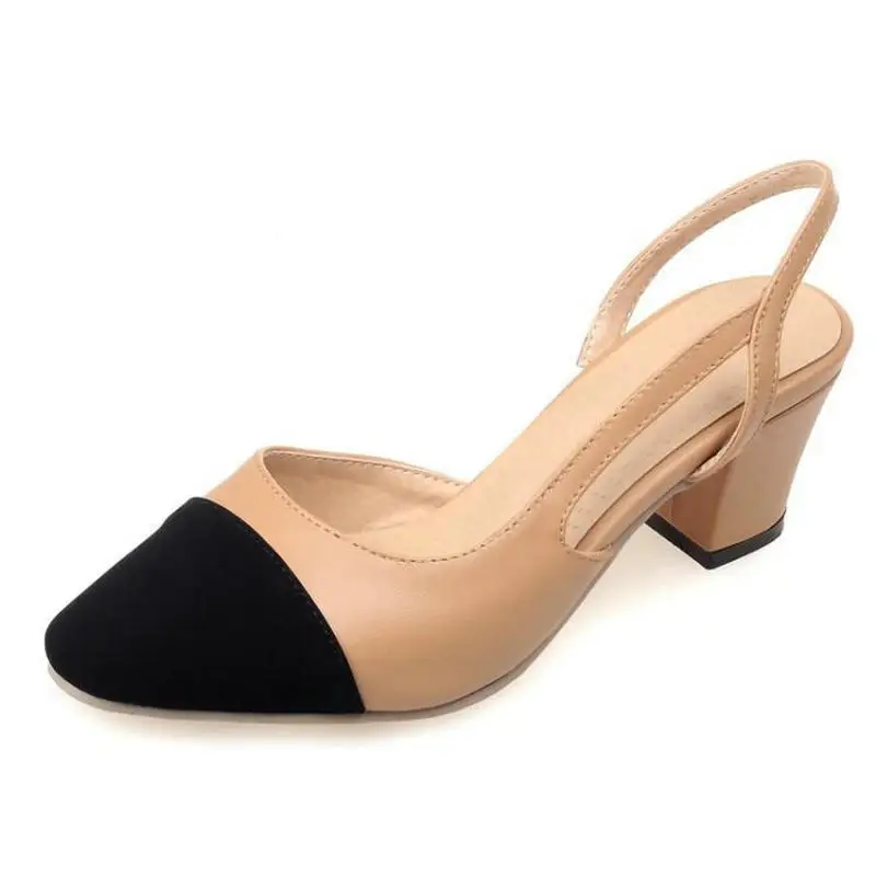 Женские босоножки на высоком каблуке черные или абрикосовые роскошные