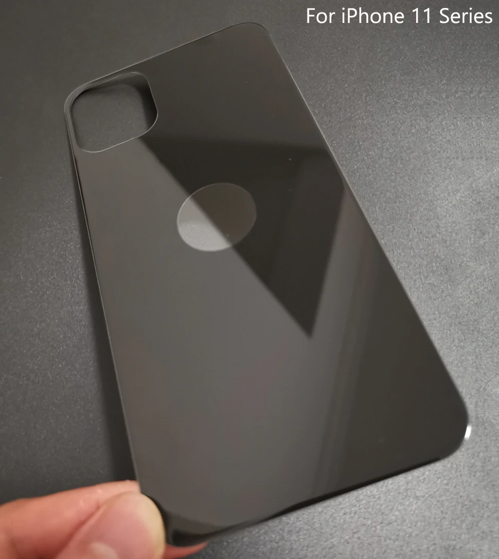 9H 0,3 мм заднее закаленное стекло для iPhone X XS MAX XR 11 Pro MAX 7 8 Plus полное покрытие Защитная пленка для экрана черный белый золотой