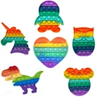 Новинка пузырьковая Игрушка антистресс игрушки для снятия стресса смешная настольная игра для взрослых и детей подарок Поп Ит