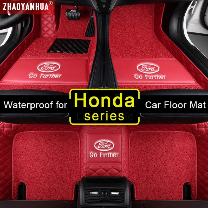 Водонепроницаемые 3d коврики для Honda crv jazz stream подходят elysion crz jade city cr v stepwgn кожаные