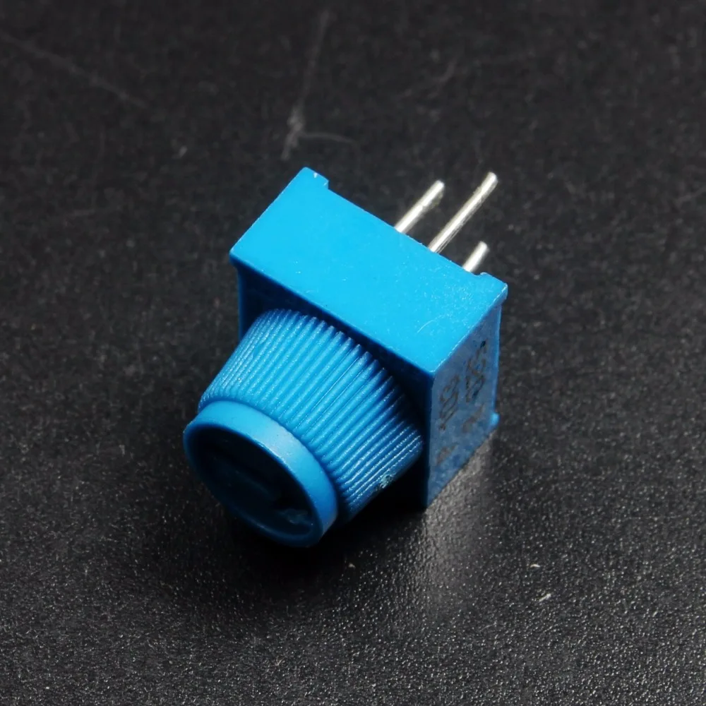 10 шт. макетная плата Trimpot 10K с ручкой для обрезки Potentionmeter 1K 50K 100K Arduino|potentiometer with