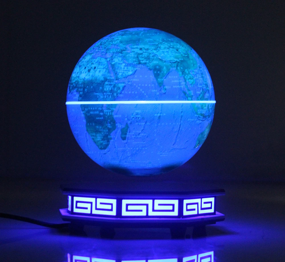 Офис украшения дома магнитной левитации 6 дюймов земля поворачивается плавающий