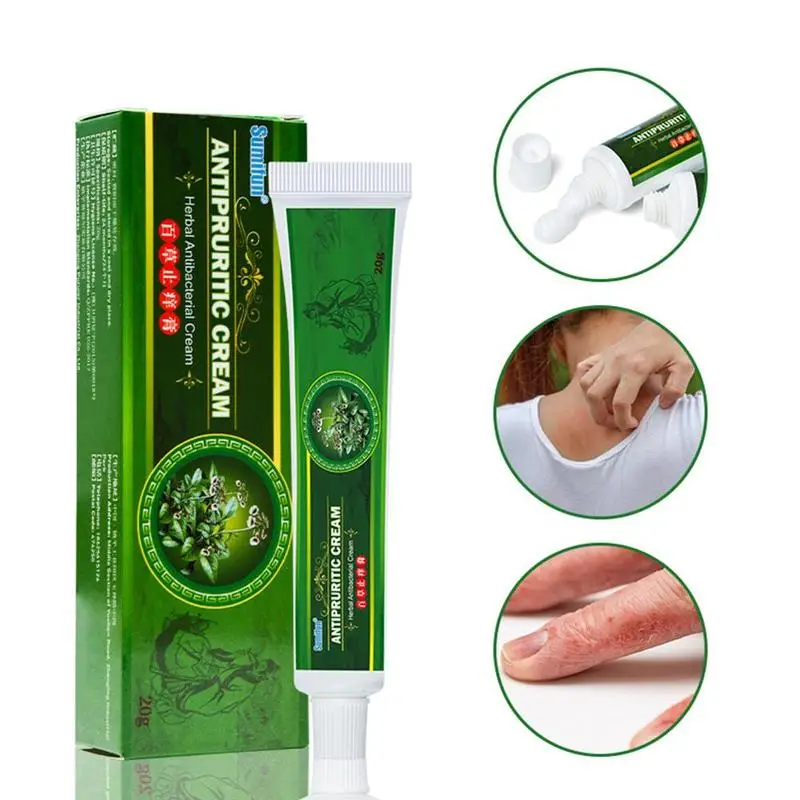

20g Eczema Ointment Psoriasis Cream Anti Itching Pruritus Dermatitis Pain Patch Skin Care Chinese Herbal Medical Plaster