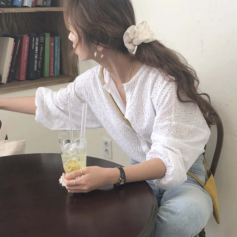 blouse women Блузка женская блуза летняя блузка рубашка одежда для женщин белая