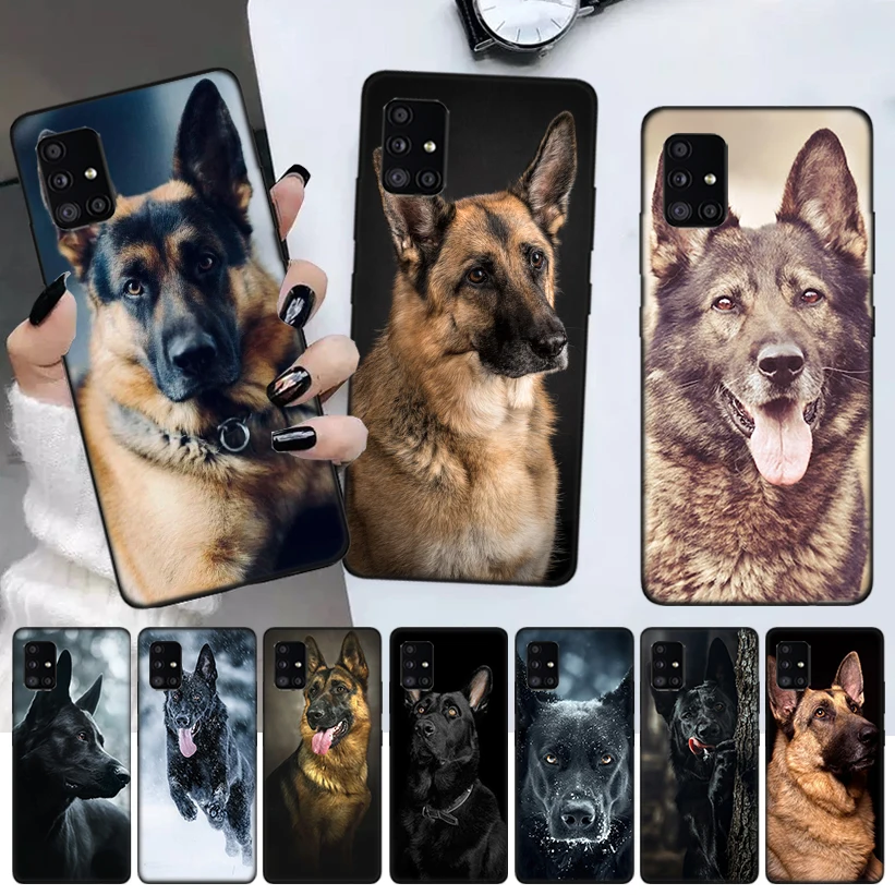 

German Shepherd Dog Phone Case For Samsung Galaxy A52 A51 A71 A72 A12 A22 A32 A42 A21S A31 A41 A02S A11 A01 Cover Coque Funda