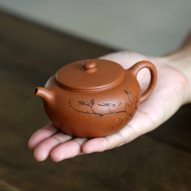 

Monohydrate hall yixing recommended the teapot tea set domestic ore pure manual down slope mud expression pot of 175 ml