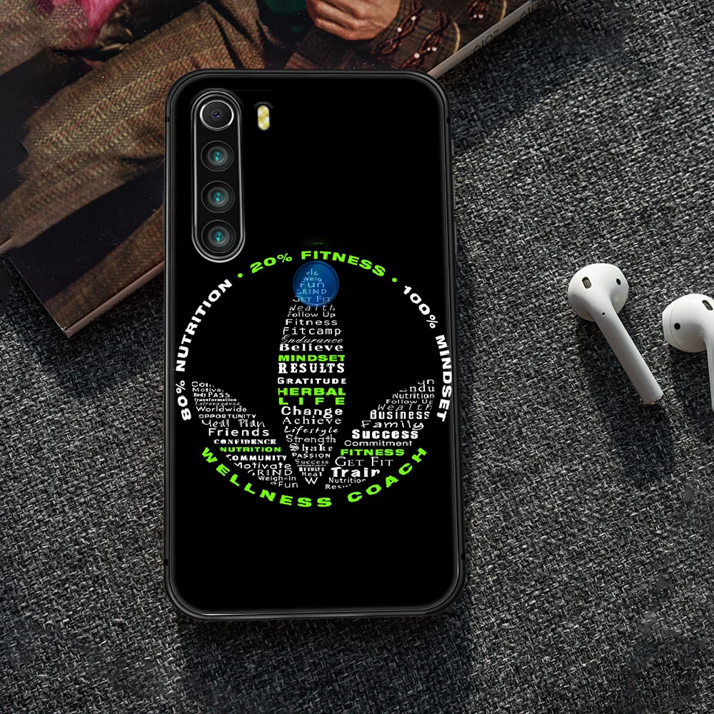 

Herbalife Brand Phone Case Cover Hull For XIAOMI Redmi 7 7a 8 8a 9 10X NOTE 6 7 7s 8 8t 9 9s Pro Max black Etui Pretty