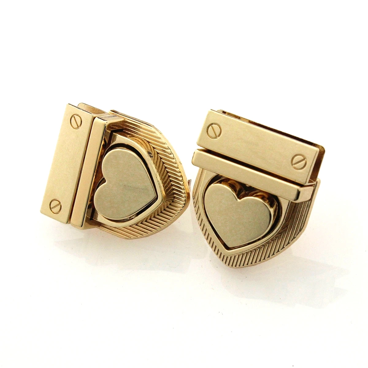 

1pcs Metal Heart Shape Lock Fashion Lovely Push Lock For DIY Handbag Bag Purse Luggage Hardware Closure Bag Parts Accessories