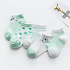 5 парпартия, носки для малышей милые носки из мягкого хлопка с мультипликационным принтом для новорожденных детей 0-24 месяцев, красивое Сетчатое украшение для маленьких мальчиков и девочек, подарок для детей, CN