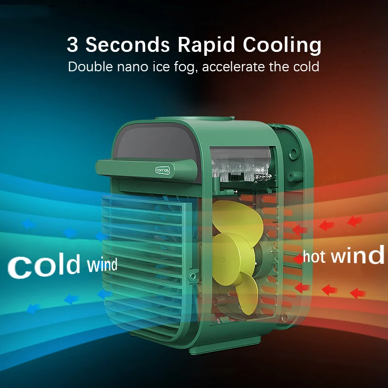 Бытовой мини кулер с водяным охлаждением портативный кондиционер увлажнитель