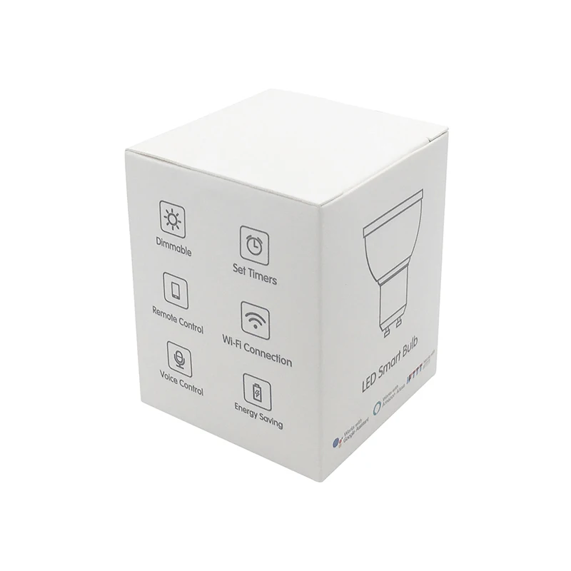 GU10 RGBW Wi-Fi умная лампа дистанционное управление Wi-Fi переключатель света Led Изменение цвета лампа для IOS Android работа с Alexa google Home