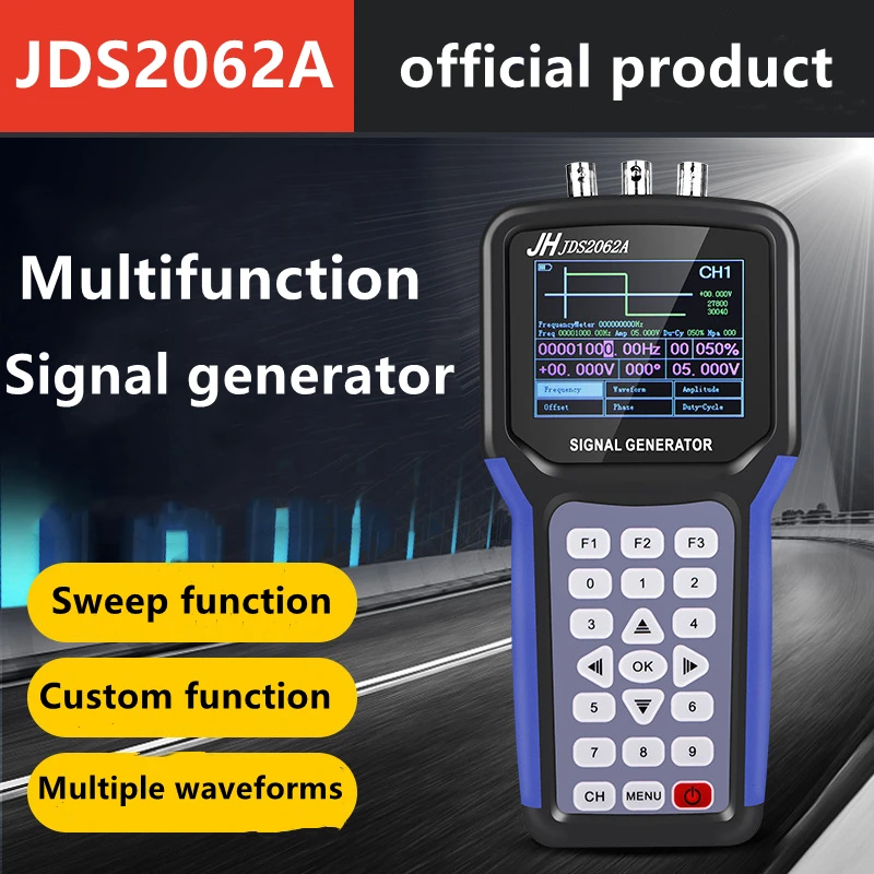 

Портативный цифровой мультиметр JDS2062A, Многофункциональный сканер, двухканальный пользовательский источник сигнала, поддержка USB-накопите...