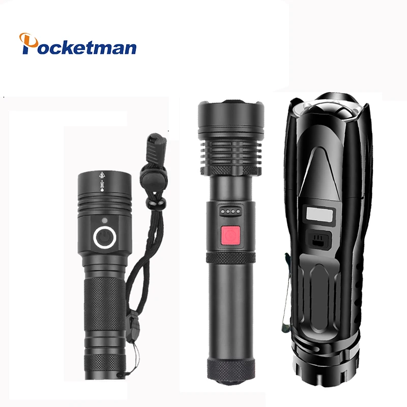 

80000LM XHP90.2 Most Powerful LED Flashlight USB Rechargeable LED Torch XHP50 XHP70 Hand Lamp 26650 18650 Tactical Torch Camp