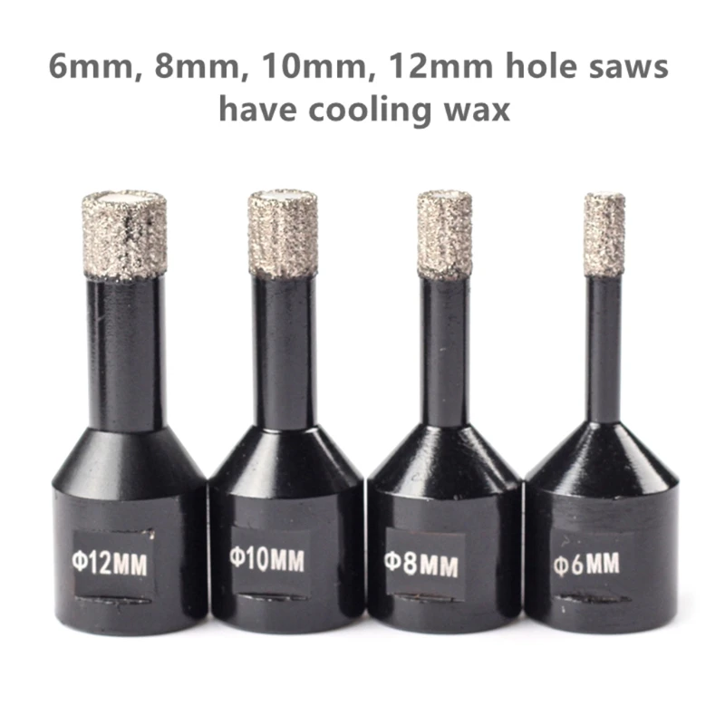 

1 Piece Dry Vacuum Brazed Diamond Drilling Core Bits Ceramic Tile Hole Saw Granite Marble Drill Bits with M14 thread