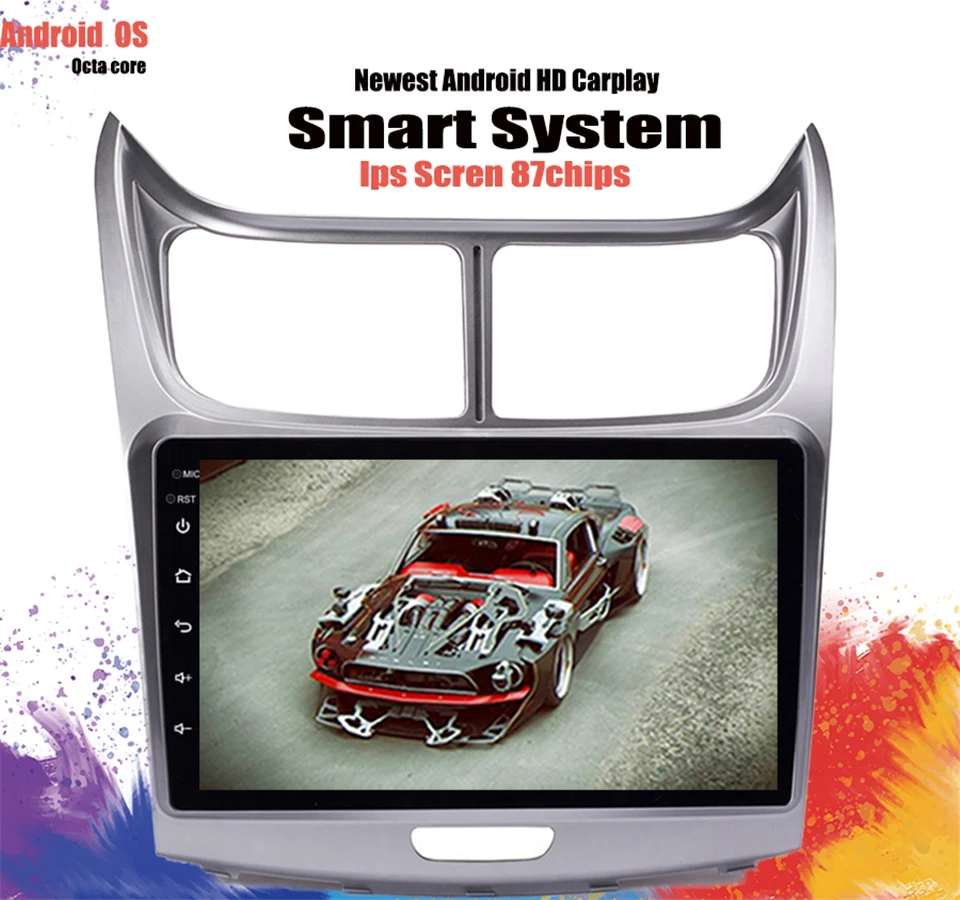 Автомобильный радиоприемник Octa core Android 10 для Chevy Chevrolet Sail 2010 2014 IPS сенсорный экран