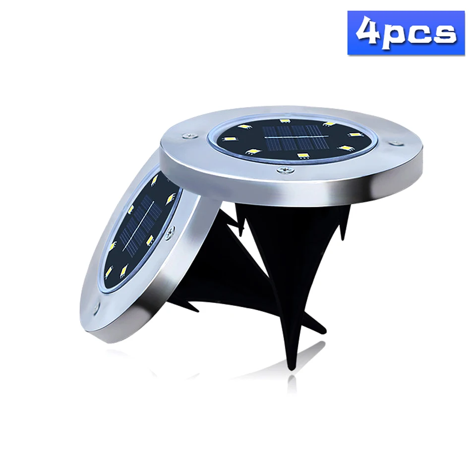 4 шт. 8/12/16 светодиодный светильник на солнечных батареях наружный садовый забор