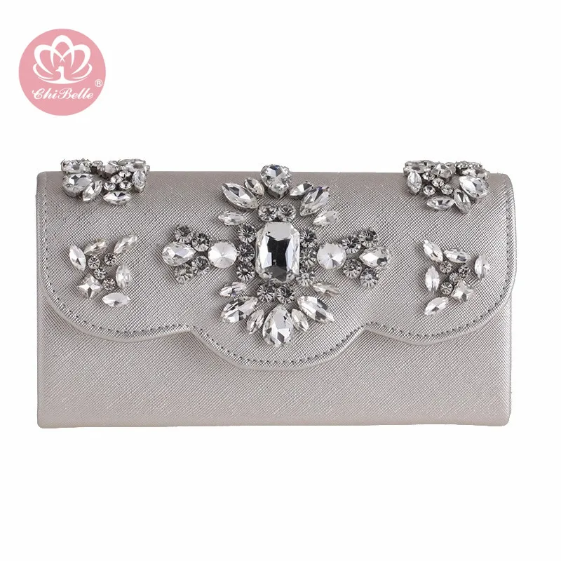 Chi Belle большой Алмазный Кристалл Стразы женский вечерний клатч сумка невесты