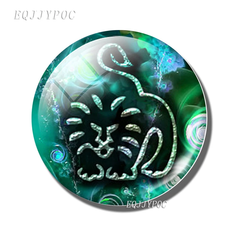 5 шт./компл. 12 созвездий знак зодиака Близнецы Лев Весы рыбы 25 мм бижутерия со