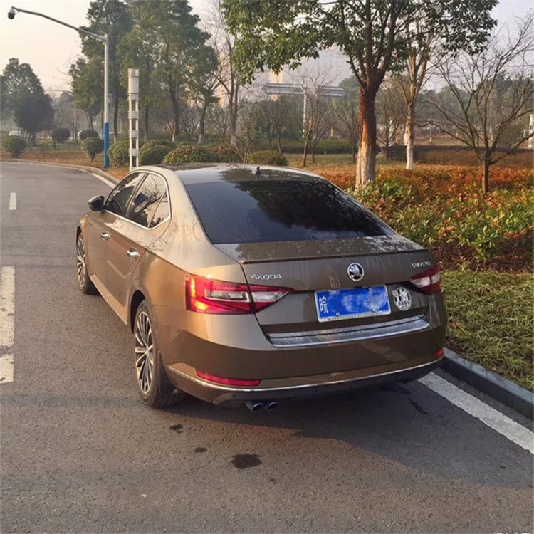 Для Skoda SUPERB спойлер 2016-2017 превосходное Высокое качество ABS Материал заднее крыло