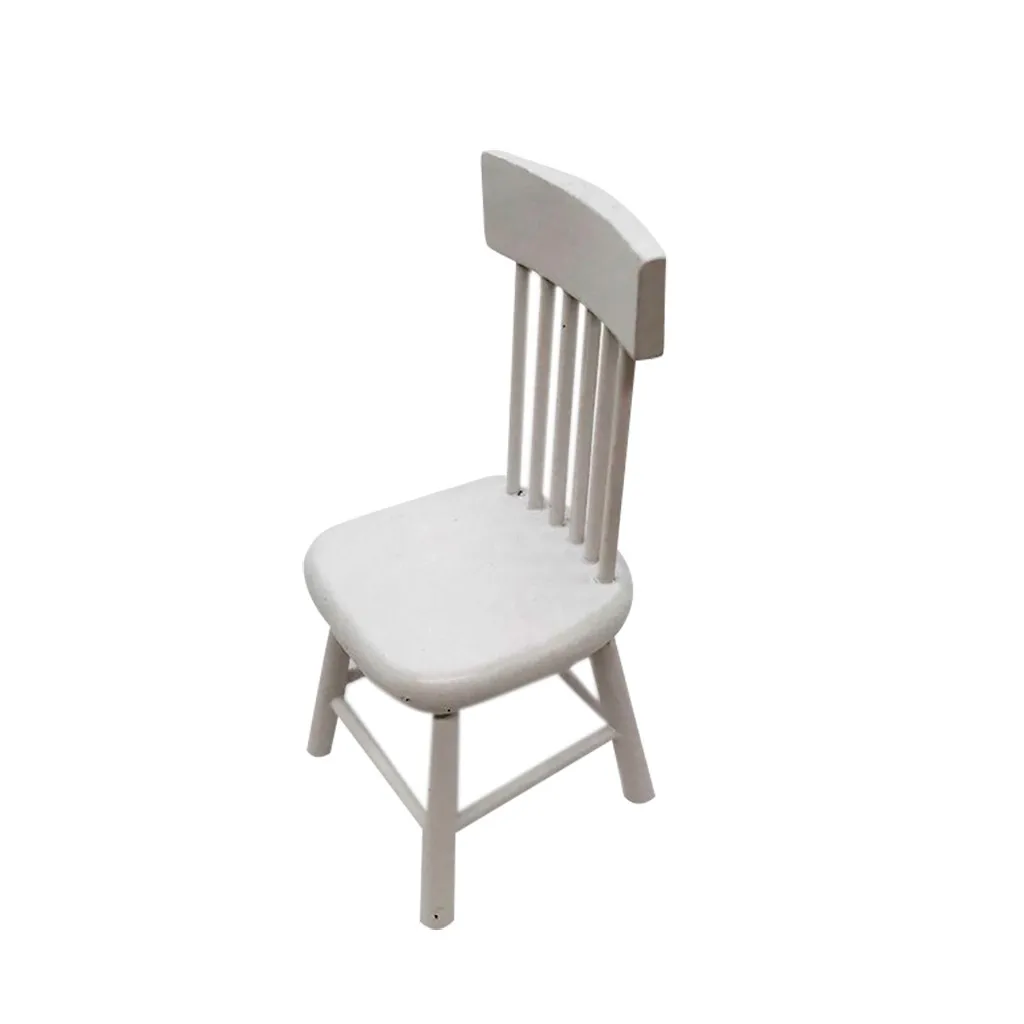 1:12 миниатюрная мебель для кукольного дома деревянный кухонный стул дети ролевые