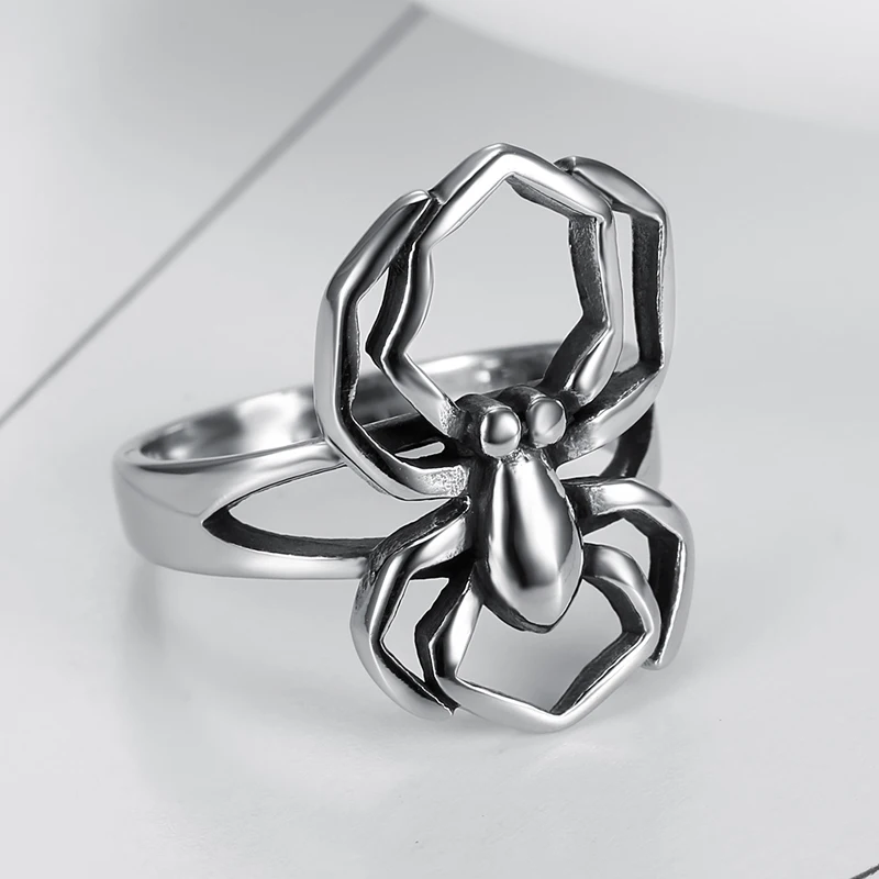 Размер 5-11 крутые украшения в стиле панк готихэллоуин винтажные из нержавеющей