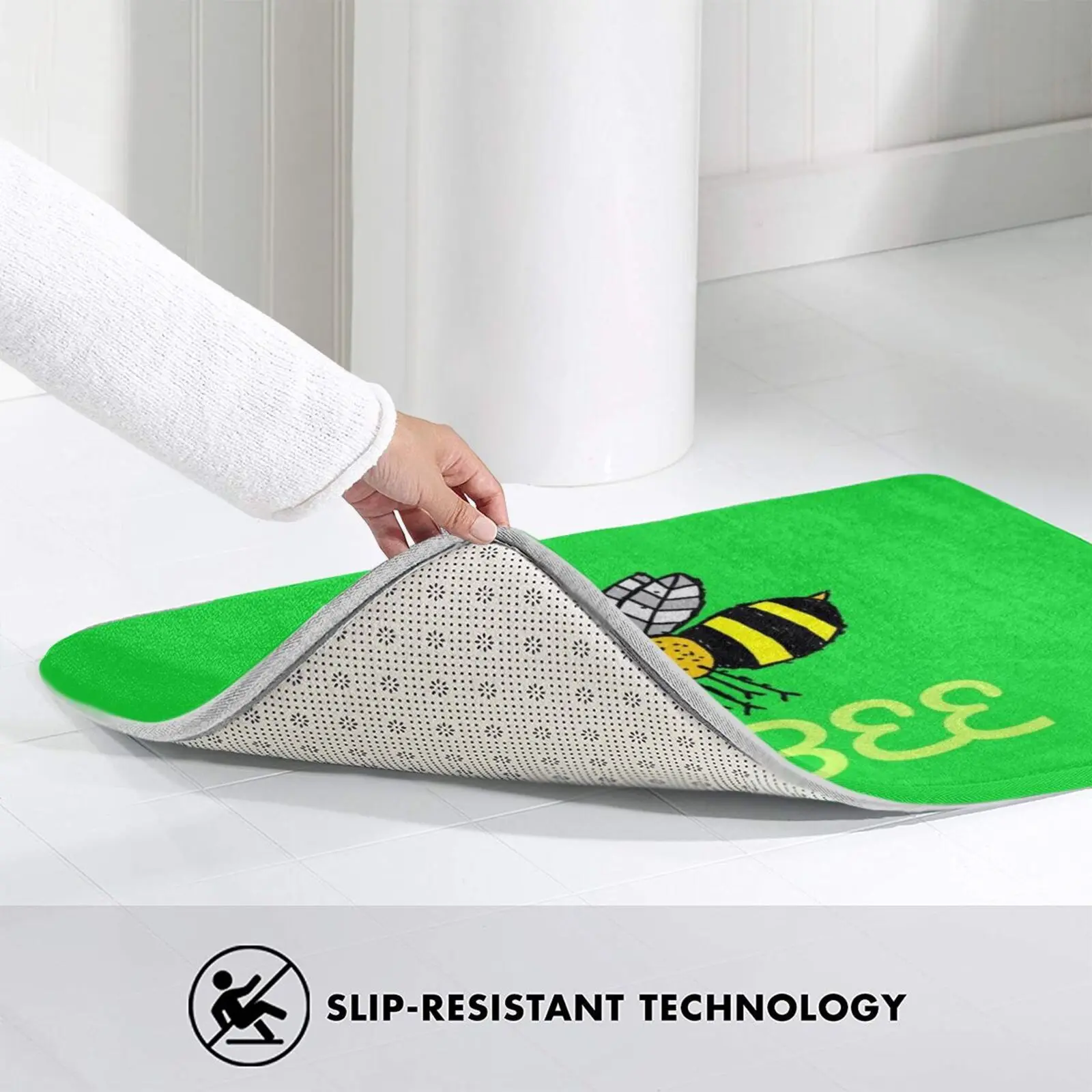 

Just Bee Carpet Mat Rug Carpet Anti-Slip Floor Mats Bedroom Bee Carpet Just Be You Bee You Bee Design Funny Sweet Love The Bee