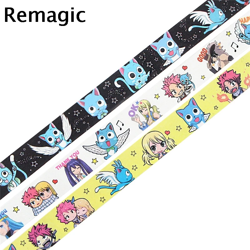 

20pcs FAIRY TAIL Cartoon Decoration Tape Paper Washi Masking Tape Creative Scrapbooking Stationary School Supplies Decorative