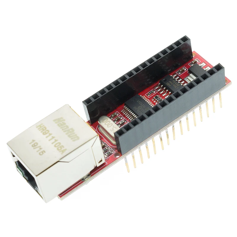 1 шт. ENC28J60 Ethernet экран V1.0 совместимый Nano 3 0 RJ45 веб Серверный модуль|ethernet shield|module