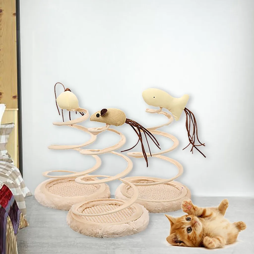 Домашних животных скребок пластина кошка игрушечный поворотный стол