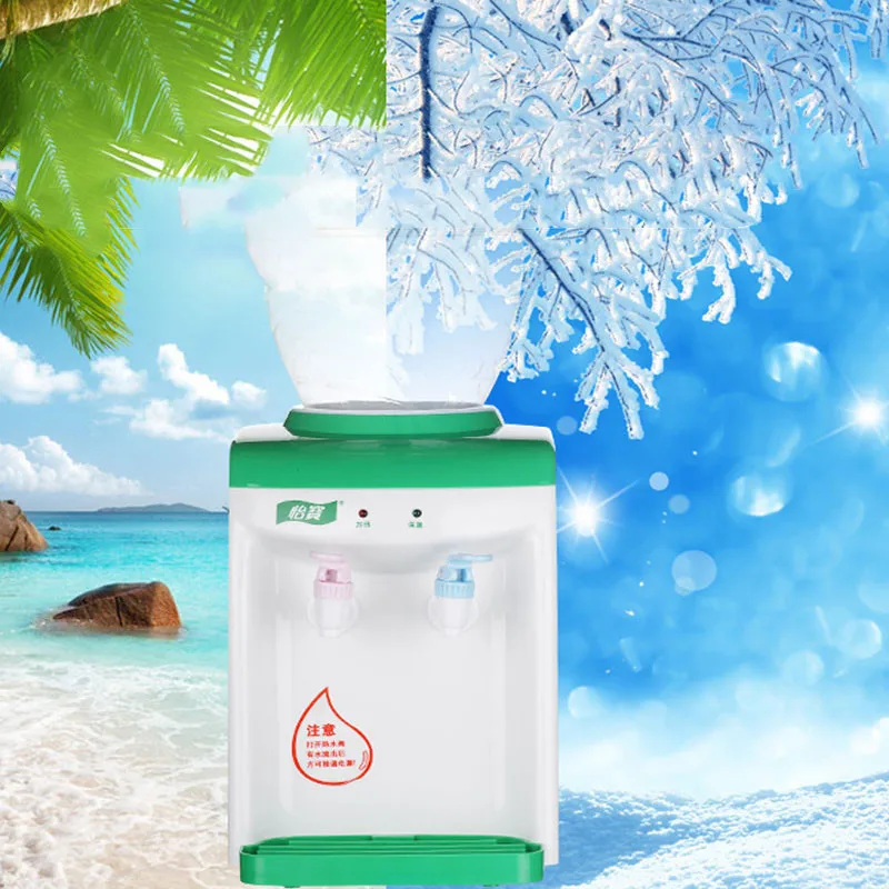 warm and hot Минеральная вода теплого типа настольный мини диспенсер для воды домашний офисный диспенсер для воды Подогрев теплые и горячие домашние гаджеты WD12 - Цвет: warm and hot
