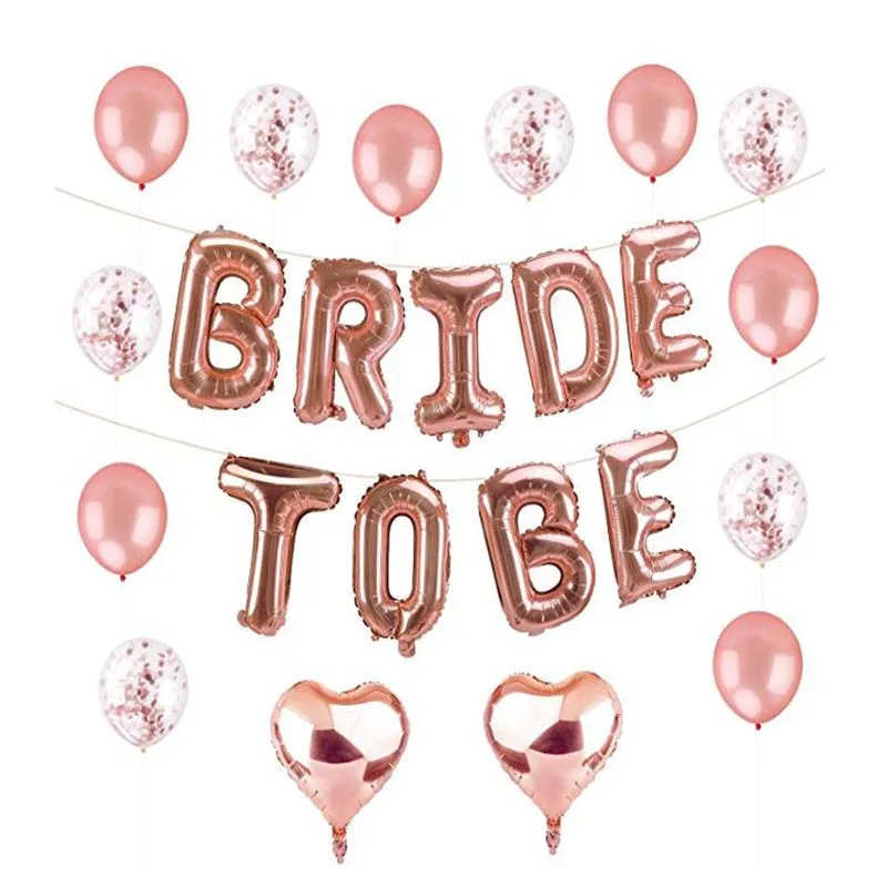 Свадебное украшение 16-дюймовый воздушный шар с надписью BRIDE TO BE набор воздушных