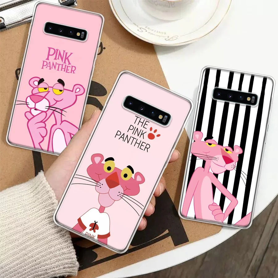 Чехол для телефона Pink Panther Cartoon Silicon Call для Samsung Galaxy A51 A50 A71 A70 A41 A40 A31 A30 A21S A20E A10 A6 A7 A8 A9.
