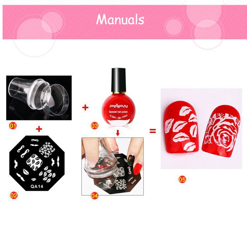 10 мл штемпелюя лак для ногтей дизайна штампы цвета инструменты изображение