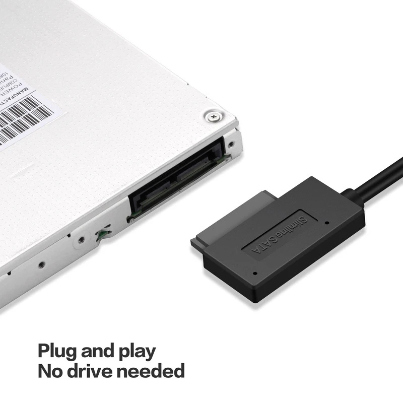 

Кабель-конвертер 0,35 М SATA USB 2,0-6 7P, Внешний оптический привод, адаптер для ноутбука, CD, DVD, ПК, оптический привод для ноутбука